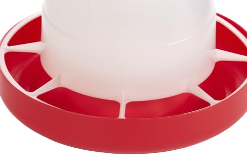Little Giant® Plastic Hanging Poultry Feeder | Heavy Duty Automatic Feed Container for Poultry (Red, 22 Pound) - size: 22 Pound