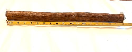 Polly's Full Length Hardwood Cage Perch for Parakeets, Cockatiels, Cockatoos, Macaws, and Other Birds (18") - size: 18"