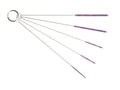 10" Extra Long Tube Brush Set - Small 5 Pack - Purple | Flexible nylon straw brushes for bottles, cleaning straws, pipe cleaners, glass, keyboard, detailing and deep cleaning - color: Purple, size: Small 5 Pack (2mm 3mm 4mm 5mm 6mm)