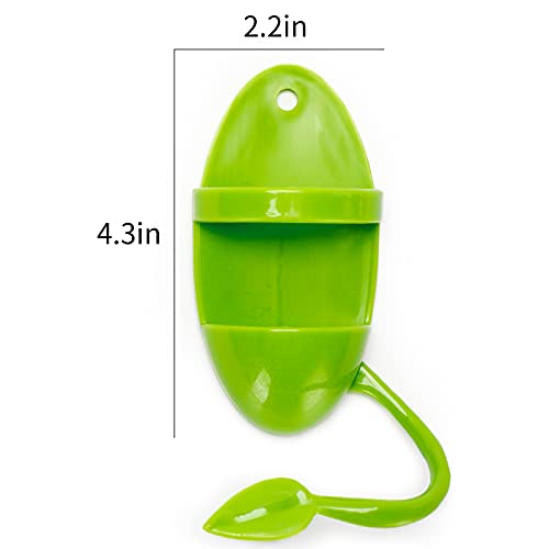 2Pcs Plastic Cuttlebone Holder Bird Feeding Cup Rack - Fruit & Gnawing Accessories for Bird Cage & Parrot