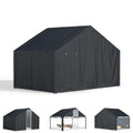 Chicken coop Cover, Waterproof in Winter. Suitable for Rooftop Chicken coops, Full Coverage. Black (No Chicken coop - size: 81.8"Lx81.8"W x 78.7"H
