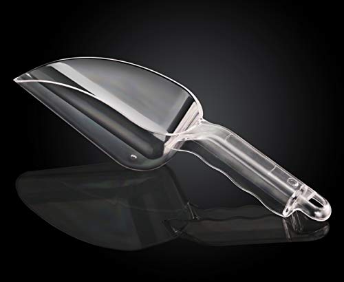 New Star Foodservice Commercial Grade Polycarbonate Plastic Utility Ice Scoop, Clear, 12 oz - color: Clear, size: 12 oz.