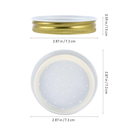 Toddmomy 8pcs Metal Bee Feeders Entrance Beehive Lid, Honeybee Feeder for Beehive Water or Sugar Syrup Feeding Equipment, 7.30X7.30X1.50CM