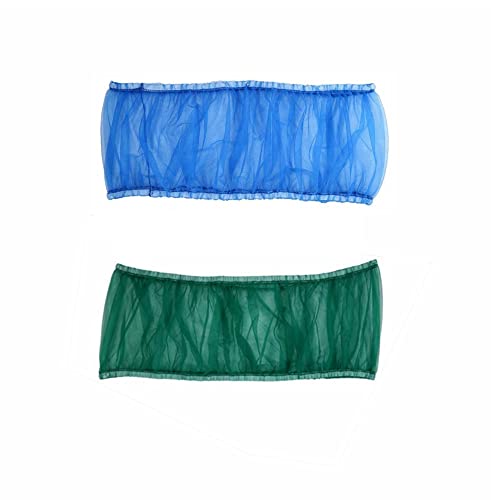 Bird Cage Seed Catcher (2 Pack), Airy Gauze Bird Cage Cover Seeds Guard Dust-Proof Universal Birdcage Accessories Mesh Net Cover (Blue + Green, XL) - color: Blue + Green, size: X-Large