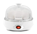 Elite Gourmet EGC322CW Easy Egg Cooker, 7-Egg, BPA-Free, Classic White | Cooks soft, medium, or hard-boiled eggs with auto shut-off - electric operation - includes measuring cup - color: Classic White, size: 7 Egg