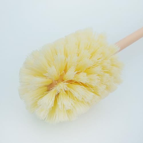 Long Bottle Brush, 12.59 in Bendable Cleaner Brushes for Cleaning Neck Beer Bottles, Wine, Baby Bottles, Water Bottles, Tumblers, Flask, Bird Feeder, Vase, Pipes and Brewing Supplies White/1Pack - color: Yellow Powder