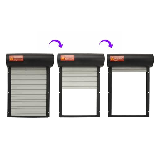 Chicken Coop Door Timing Mode Manual Mode Rugged LED Display Controller Auto Chicken House Door for Ducks Geese (US Plug) - color: Black