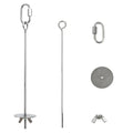 2pcs Hanging Bird Treat Skewer Parrot Fruit Feeder with Washer, 11 Inch Stainless Steel Bird Food Holder Parrot Fruit Food Skewer Parakeet Treat Feeder for Parakeet Conure, LXLVOUEG - size: Nut-11inches-2P