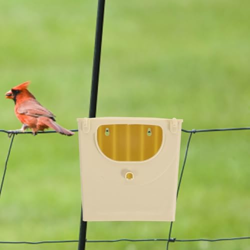 Toddmomy 5PCS Plastic Bird Nesting Box - Professional Parakeet Breeding House for Cage, Safe Hatching Box for Lovebirds, Budgies and Cockatiels, Easy to Install & Clean