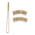 VICASKY 1Set Bird Cage Cleaning Brush Long Handle Parrot Cage Brush for Easy and Cleaning of Birdcages and Feeders Durable Non Deforming Wire Cleaner for All Cage