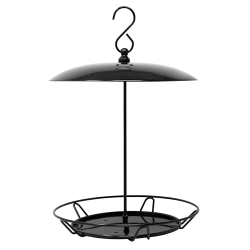 Armstrong Royal Jubilee Granola Stack Feeder, Black, 12 Inches - Durable, Weather-Resistant Hanging Bird Feeder for Granola Stacks & Seed Cylinders - Easy-to-Use Design for Attracting Wild Birds - style: Granola Stack Feeder