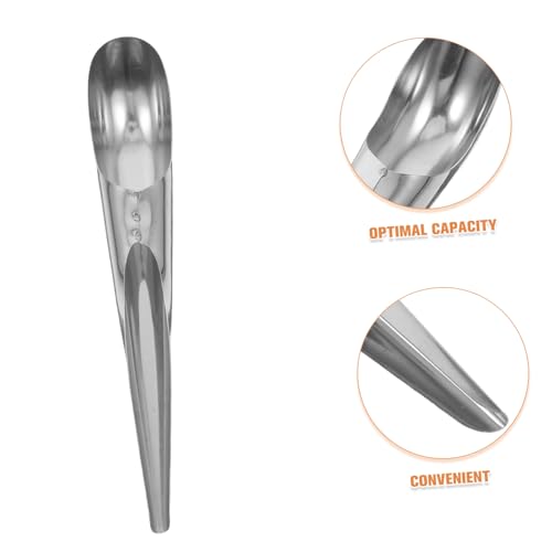 Toyvian Stainless Steel Bird Food Filler Scoop Parrot Feeding Spoon for Easy Filling of Bird Feeders User-Friendly Design