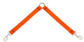 Coupler for Walking Two Medium or Larger Dogs Together, 1" Wide Blaze Orange by Lupine, 24" Long - size: 1" wide; 24" long
