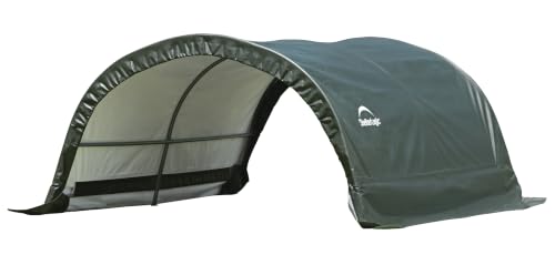 ShelterLogic 8' x 10' x 5' Small Round Livestock and Agricultural Storage and Shade Shelter Kit