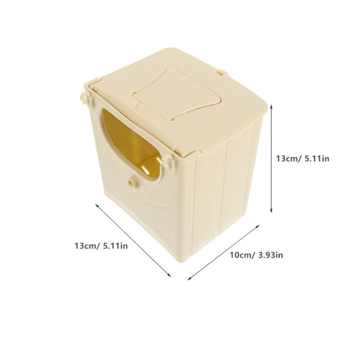 Toddmomy 5PCS Plastic Bird Nesting Box - Professional Parakeet Breeding House for Cage, Safe Hatching Box for Lovebirds, Budgies and Cockatiels, Easy to Install & Clean