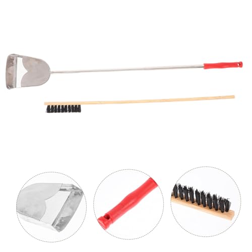 MERRYHAPY 2pcs Bird Cage Cleaning Brush Set Pet Cage Cleaner Brush Pet Feeder Cleaning Tools Reptile Chicken Coop