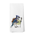 Funny Blue Jay Bird Hiking Decorative Hand Towel for Bathroom, Bird Lover Watcher Gifts, Gifts for Hiking Camping Adventure Lovers Dish Tea Towels for Kitchen, 16x24 Inches