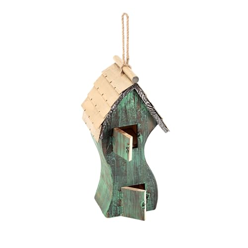 Alpine Corporation Hanging Birdhouse - color: Swirly Green