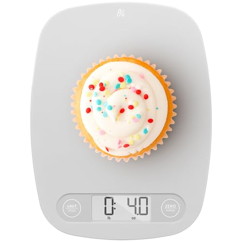 Greater Goods Food Scale, Slim & Compact Build, 1g Precision (Ash Gray) | Digital Kitchen Scale for Cooking, Meal Prep & Portion Control, Tare, Auto Shut-Off, g/oz/lb/ml Conversion & Calorie Tracking - color: Ash Gray