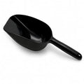 Pet Food Black Scoop, 11.62in Large Plastic Feed Scooper with Ergonomic Handle, Lightweight Food Storage Scoop for Dry Dog Food Cat Food Bird Seed Grain Treats and Bulk Pantry Ingredients