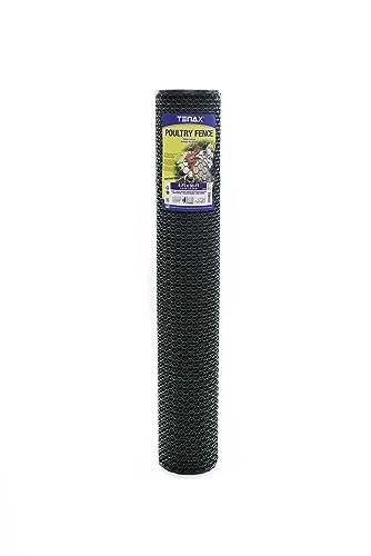 Tenax 72120348 Poultry Fence, 4' x 50', Green - color: Green, size: 4-ft x 50-ft