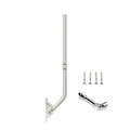 Universal Adjustable Mounting Pole, Steel J-Mount for Attic Outdoor Roof Wall Installation, Weatherproof Mast Pole, Mounting Bracket and Hardware Included (Diameter 1 1/4", Length 33 1/4", White) - size: 33.25"