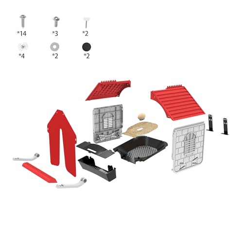 Roll Away Chicken Nesting Box, 13° Auto Egg Collection Tray, Clip-Lock Decoy Egg & 3 Jute Pads, Enclosed Easy-to-Clean Hen House, Indoor & Outdoor Chicken Coop Accessory(1Pack)