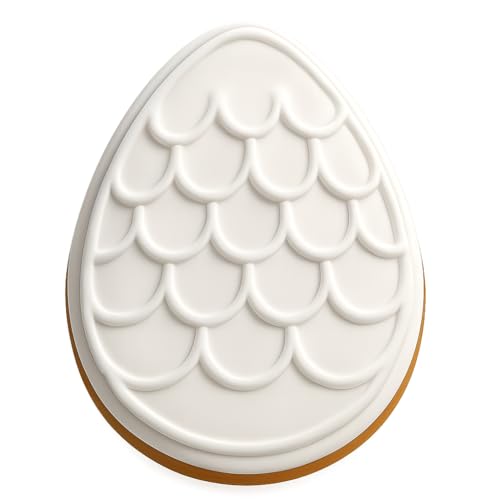 Dragon Egg Cookie Cutter & Stamp, Fondant & Clay - 4x3