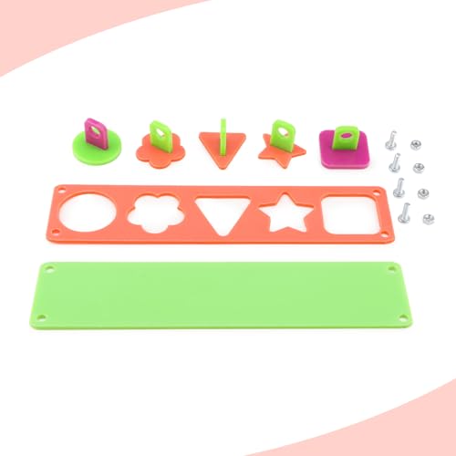 Hypeety Bird Intelligence Training Toy Puzzle Building Blocks for Parrot Budgies Parakeet Cockatiel Conure Cage Toy - color: Puzzle Toy B