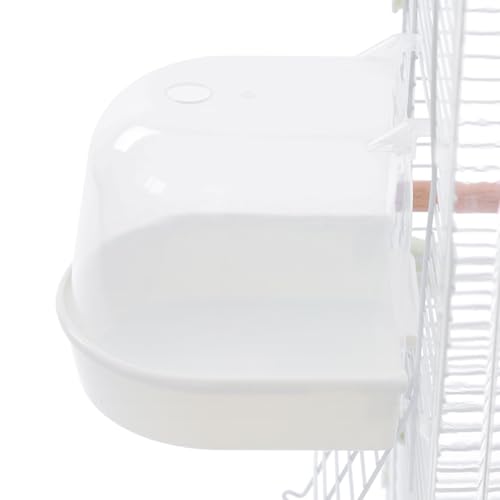 Bird Cage, 2-Tier Freestanding Flight Cage for Small Birds