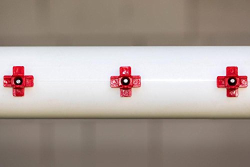 Horizontal Side Mount Chicken Watering Nipples | Easy Install No Leak Automatic Water Feeder for Poultry - 50 Pack