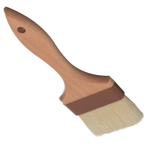 SPARTA Kitchen Basting Brush – 4037600 Basting Brush for Cooking Flat Boar Bristle Brush, Hardwood Handle for Kitchens, Restaurants, Catering, High Heat Food Prep, 4in, Pack of 12 - size: 4" Wide Flat Brush