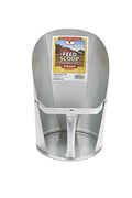 Little Giant® Galvanized Feed Scoop for Livestock | Heavy Duty Stackable Feed Scoop with Enclosed Handle (4 Quart, 1, Count)