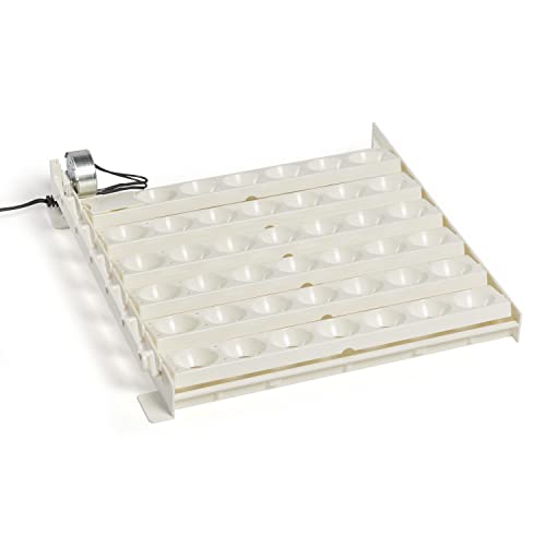 Farm Innovators Automatic Egg Turner, 41 Spot Chicken Egg Turning Tray with Thermometer for Improved Hatching Rate - Compatible with Select Incubators | Automatically turns the eggs completely every 4 hours to eliminate manual handling and improve hatch r