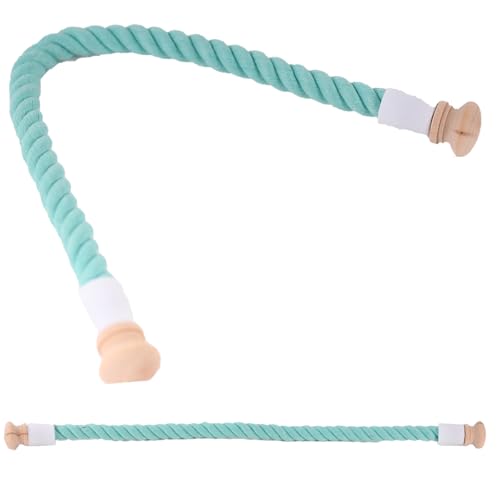 Bird Rope Stand Perch, Easy Mount on Backpack Carrier and Cage (Sky Blue, Large) - color: Sky Blue