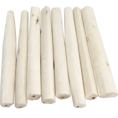 5510 Pk8 Small Sola Logs - Handcut Skinny Stick Bird Foot Toys, Made from air Dried Piece of Natural sola Wood, Lightweight, Versatile, Break Apart by Hand, Great Fun for Small and med Size pet Birds - color: Skinny Sola Logs, size: Pack 8