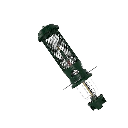Squirrel Buster Legacy Squirrel-Proof Bird Feeder for Wild Birds – 4 Metal Removable Perches, 2.6 lb Seed Capacity, Chew-Proof Design, Easy to Clean, Green | Four removable metal perches, chew-proof construction, tool-free cleaning - size: 1 Pack