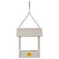 Birds Choice GSHF100 Hopper Feeder, Hanging Bird Feeder, Small, Sea Salt | Made in the USA, Recycled Plastic Construction, Simple to Fill, Weather-Resistant for Year-Round Backyard Use - color: White