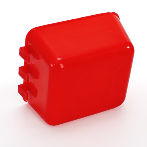 Okllen 30 Pcs Chicken Water Feeder Cups, 16 oz Plastic Hanging Bird Cage Cups for Parrot, Parakeet, Rooster, Pigeon, Bunny, Poultry Coop Gamefowl Supplies, Red