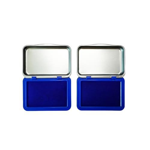 2PCS Egg Date Marking Stamp Ink Pad, 2.95 x 2.16 inches, for Fresh Eggs (Blue) - color: 2 Blue