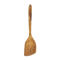 FAAY 13.5" Right-Hand Teak Spatula for Wok - Extra Wide 3.15" Head, Thin Edge Turner for Nonstick Pans, Coconut Oil Finish, Thai Handcrafted Wood - size: 13.5 Inch Stir Fry - RIGHT