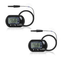 DaToo Aquarium Thermometer with Large LCD Display Fahrenheit/Celsius(℉/℃) Fish Tank Thermometer for Aquarium Reptile Terrarium Digital Water Thermometer with Suction Cup(2 Pack) - size: 2 Pack