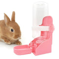 kathson Rabbit Water Bottle, 17oz Hanging Water Fountain Automatic Dispenser No Leak WaterFeeder for Bunny Chinchilla Guinea Pig Hedgehog Ferret - size: 1PCS Water Dispenser, Pink