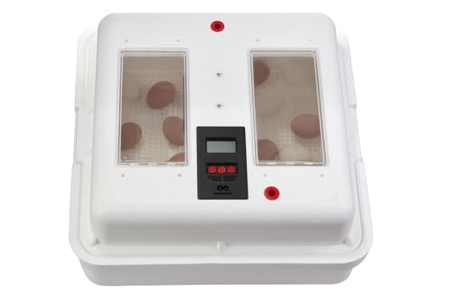 Little Giant® Digital Circulated Air Incubator | 41 Egg Capacity | Chick Egg Hatching Incubator with Circulated Fan, Temperature and Humidity Control | Made in USA - style: Incubator with Fan