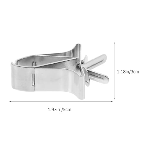 CLISPEED 3Pcs Stainless Steel Bird Cage Food Clips for Parrot Vegetable Holder Food Fixing Clips for Small Birds Easy Installation for Clean Cage Feeding