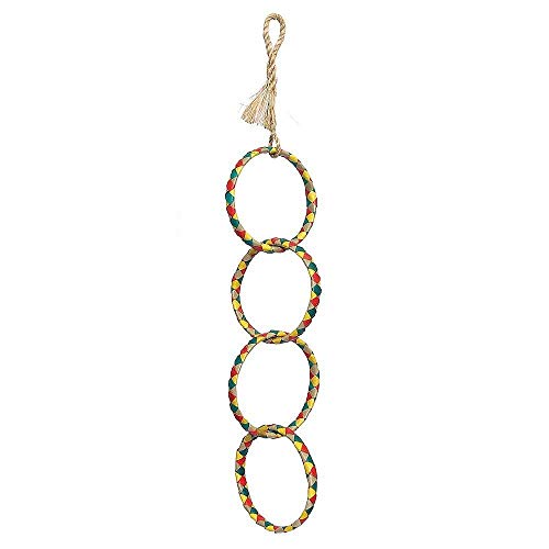 Planet Pleasures 4 Ring Chain 17" Small Bird Toy - size: Small 17"