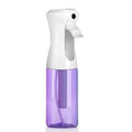 VIGOR PATH Continuous Mist Purple Spray Bottle 200ml Fine Mist for Hair | Aerosol Free Reduces Hand Fatigue Salon Refillable Lightweight Cleaning - color: PURPLE