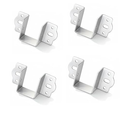 4Pcs Chicken Coop Roost Brackets, Metal Perch Mount for Chicken Coop, Heavy Duty Roost Bar Brackets for 2x3 Lumber, Come with Screws