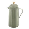 WOLFF - Bird Thermal Coffee Carafe - Hot or Cold Drinks, Plastic Exterior and Glass Insulation Lining Flask Coffee Dispenser, Thermal Bottle for Beverages, Tea and Water Pitcher- Mint Green, 34floz/1L - color: Mint Green