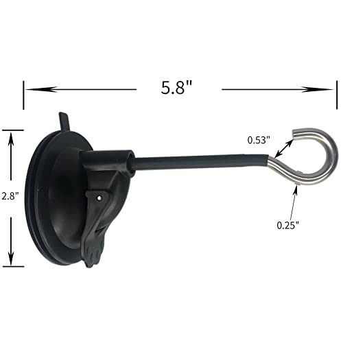 4 Pack Window Suction Cup Bird Feeder Hanger for Bird Feeders and Wind Chimes and Plant, Bird Feeder Hook with Strong Suction Cup, Using the Glue Drop Process- no Feeder and Wind Chimes and Plant